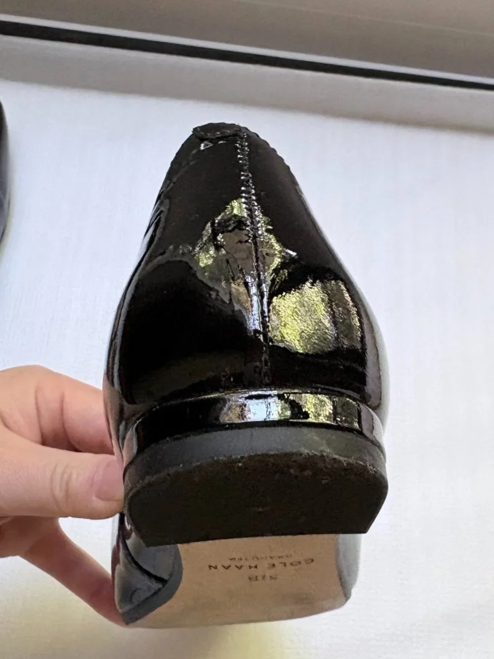 Cole Haan Grand.360 Black Patent Leather Mary Jane Ballet Flats 5.5B